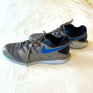 Nike Air Zoom Vapor X HC Grey Court Tennis Shoes Size 10